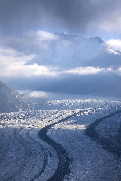 Switzerland, Canton of Valais, Aletsch glacier