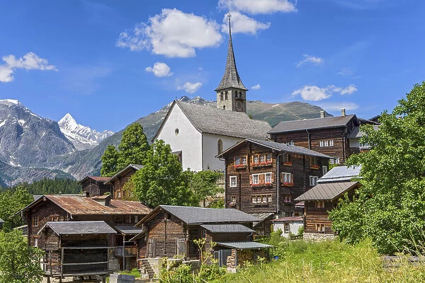 Switzerland, Canton of Valais, Ernen village