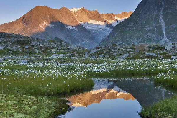 Switzerland, Canton of Valais, lake Marjelensee, near Aletsch glacier