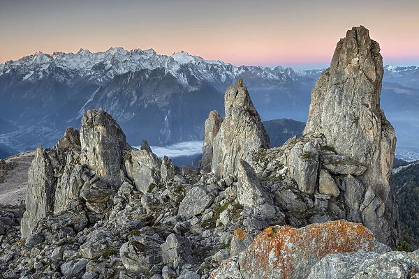 Switzerland, Canton of Valais, Val de Bagnes valley, Pierre Avoi mountain