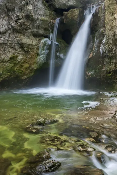 Framed Print : Switzerland, Canton of Vaud, Tine de Conflens waterfall Framed Print : Switzerland, Canton of Vaud, Tine de Conflens waterfall