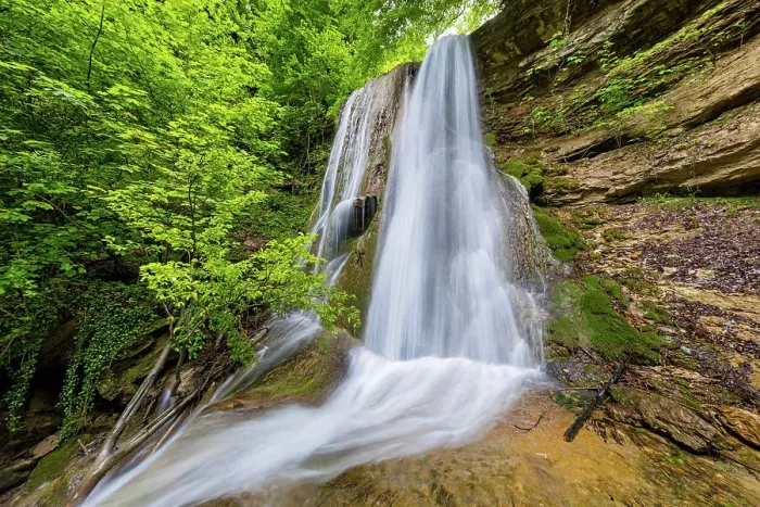 Framed Print : Switzerland, Canton Zurich, Hanggiessen, waterfall
