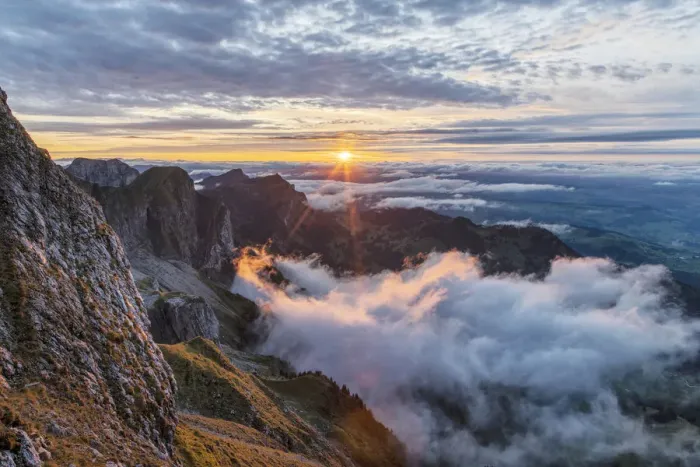 Framed Print : Switzerland, Lucerne, Mount Pilatus, sunset at Mount Pilatus Framed Print : Switzerland, Lucerne, Mount Pilatus, sunset at Mount Pilatus