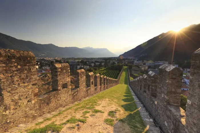 Framed Print : Switzerland, Ticino, Bellinzona, Castelgrande Framed Print : Switzerland, Ticino, Bellinzona, Castelgrande