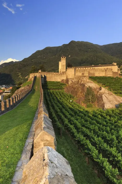 Framed Print : Switzerland, Ticino, Bellinzona, Castelgrande Framed Print : Switzerland, Ticino, Bellinzona, Castelgrande