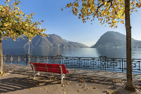 Switzerland, Ticino Canton, Lago di Lugano, Lugano
