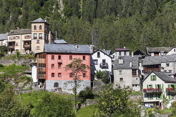 Switzerland, Ticino Canton, Val Lavizzara, Fusio viallge