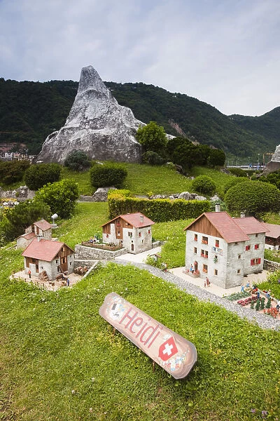 Switzerland, Ticino, Lake Lugano, Melide, Swissminiatur, Miniature Switzerland model