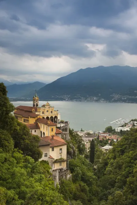 Framed Print : Switzerland, Ticino, Lake Maggiore, Locarno, Madonna del Sasso church Framed Print : Switzerland, Ticino, Lake Maggiore, Locarno, Madonna del Sasso church