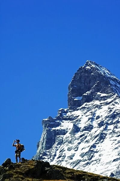 Switzerland The Valais Zermatt Alpine Resort The Matterhorn