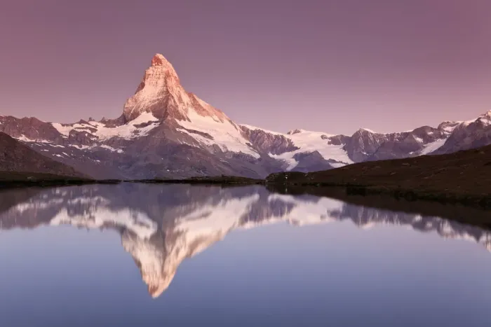 Framed Print : Switzerland, Valais, Zermatt, Lake Stelli and Matterhorn (Cervin) Peak Framed Print : Switzerland, Valais, Zermatt, Lake Stelli and Matterhorn (Cervin) Peak