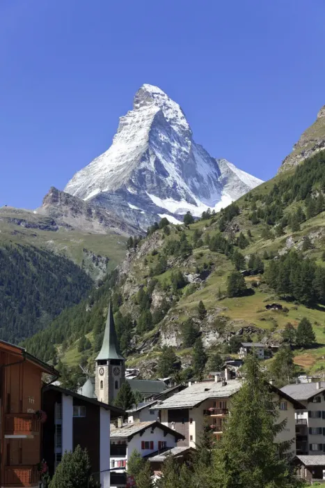Framed Print : Switzerland, Valais, Zermatt, Old Town Framed Print : Switzerland, Valais, Zermatt, Old Town