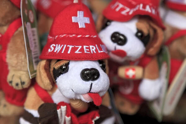 Switzerland, Valais, Zermatt, San Bernardo Souvenir toys