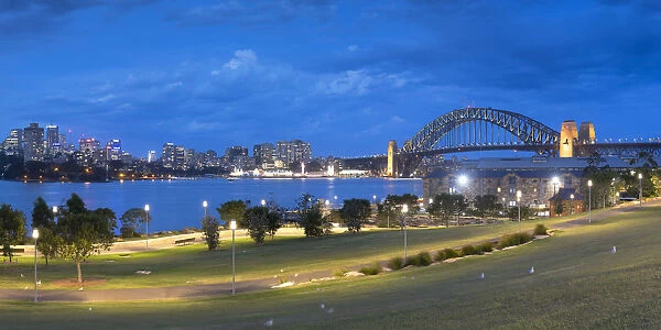 Sydney Harbour Bridge from Barangaroo Reserve, Sydney, New South Wales, Australia