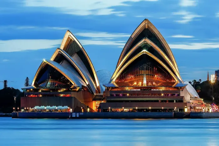 Framed Print : Sydney Opera House at dusk, Sydney, New South Wales, Australia Framed Print : Sydney Opera House at dusk, Sydney, New South Wales, Australia