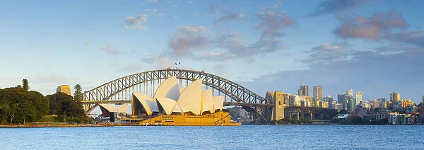 Sydney Opera House & Harbour Bridge, Darling Harbour, Sydney, New South Wales, Australia