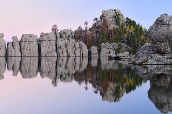 Framed Print : Sylvan Lake at dawn, Custer State Park, Black hills, South Dakota, USA Framed Print : Sylvan Lake at dawn, Custer State Park, Black hills, South Dakota, USA