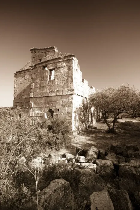 Framed Print : Syria, Al-Zawiya Mountain Region, The Dead Cities, Al Bara, the most extensive of Framed Print : Syria, Al-Zawiya Mountain Region, The Dead Cities, Al Bara, the most extensive of