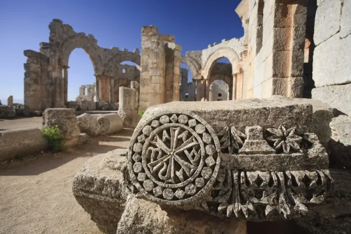 Framed Print : Syria, Aleppo, the Dead Cities, Ruins of the Basilica of Saint Simeon (Qala Framed Print : Syria, Aleppo, the Dead Cities, Ruins of the Basilica of Saint Simeon (Qala
