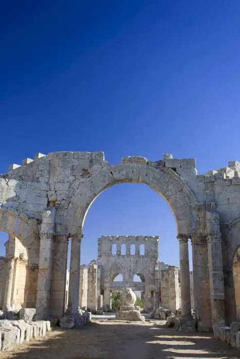 Framed Print : Syria, Aleppo, the Dead Cities, Ruins of the Basilica of Saint Simeon (Qala Framed Print : Syria, Aleppo, the Dead Cities, Ruins of the Basilica of Saint Simeon (Qala