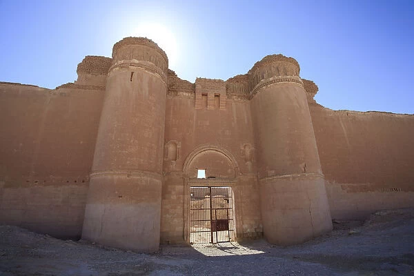 Syria, Central Desert, Qasr al heir al Sharqi ruins (East Wall Palace)