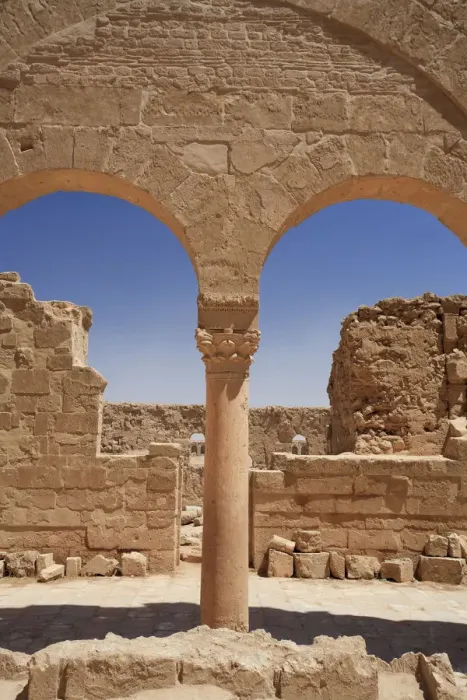 Framed Print : Syria, Central Desert, ruins of ancient Rasafa Walled City (3rd Century AD), Basilica Framed Print : Syria, Central Desert, ruins of ancient Rasafa Walled City (3rd Century AD), Basilica