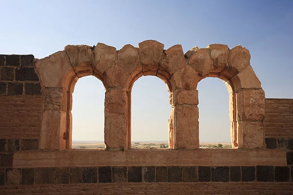 Syria, Hama surroundings, 6th Century Byzantine Sandstone Palace of Qasr ibn Wardan