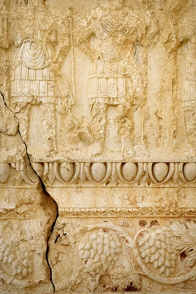 Syria, Palmyra Ruins, (UNESCO Site), Temple of Bel, Stone Carvings