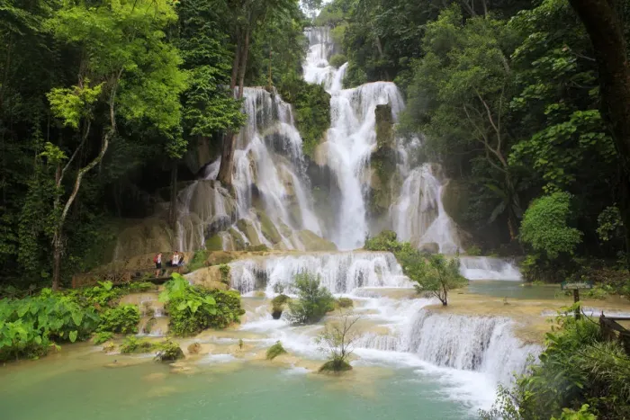 Framed Print : Tad Kouang Si waterfalls, Luang Prabang, Laos Framed Print : Tad Kouang Si waterfalls, Luang Prabang, Laos