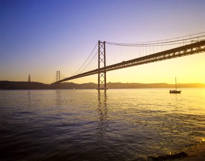 Framed Print : Tagus river and 25th April bridge, near the huge statue of Cristo Rei. Lisbon, Portugal Framed Print : Tagus river and 25th April bridge, near the huge statue of Cristo Rei. Lisbon, Portugal