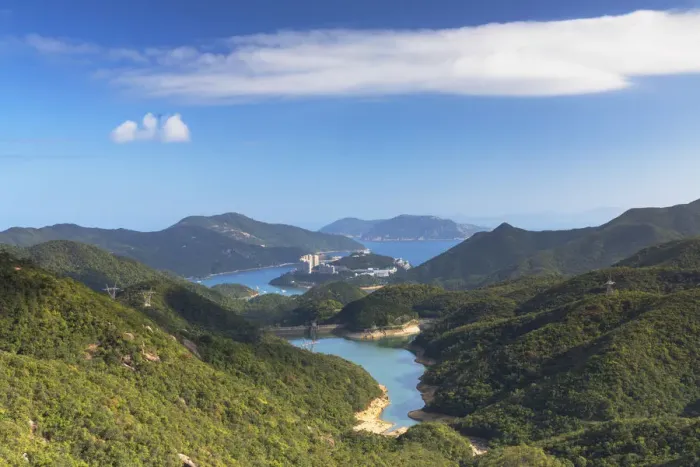 Framed Print : Tai Tam Reservoir on Hong Kong Island, Hong Kong Framed Print : Tai Tam Reservoir on Hong Kong Island, Hong Kong
