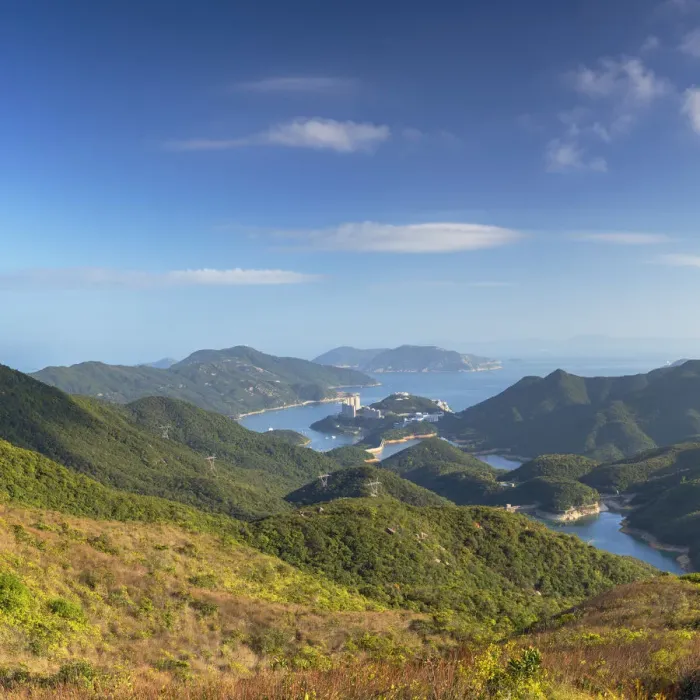 Framed Print : Tai Tam Reservoir on Hong Kong Island, Hong Kong Framed Print : Tai Tam Reservoir on Hong Kong Island, Hong Kong