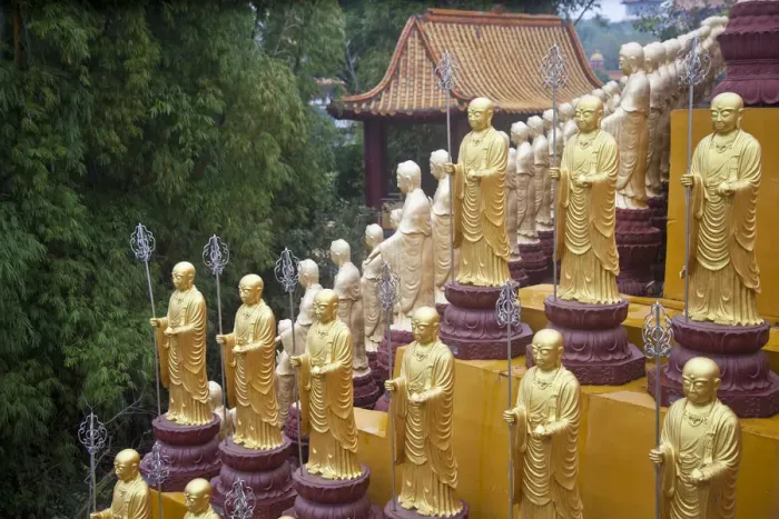 Framed Print : Taiwan, Kaohsiung, Fo Guang Shan Monastery, Great Buddha Land