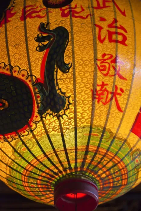 Framed Print : Taiwan, Taipei, Lantern at Bao-an Temple Framed Print : Taiwan, Taipei, Lantern at Bao-an Temple
