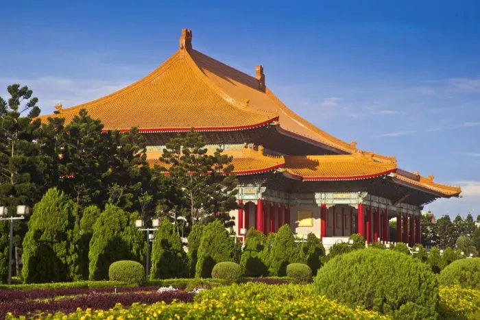 Framed Print : Taiwan, Taipei, National Theater at Chiang Kai-shek Memorial Hall Framed Print : Taiwan, Taipei, National Theater at Chiang Kai-shek Memorial Hall