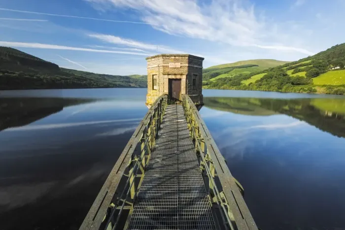 Framed Print : Talybont Reservoir, Brecon Beacons, Wales