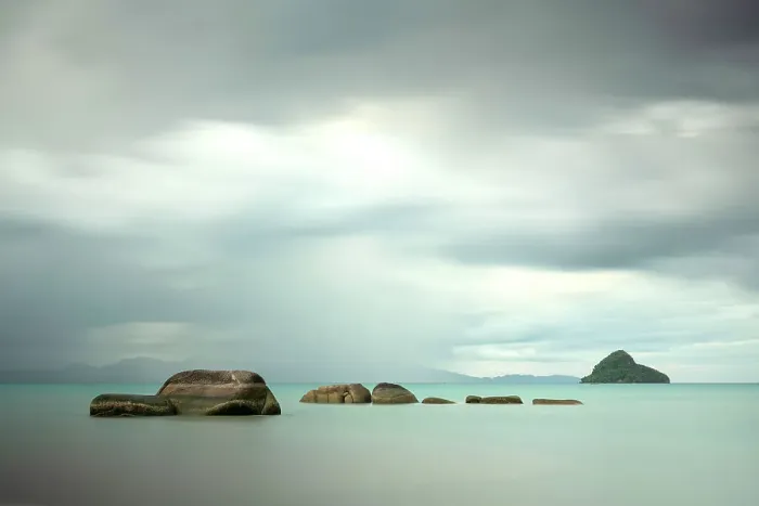 Framed Print : Tanjung Rhu Beach, Pulau Langkawi, Kedah, Malaysia, Asia