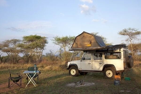 Tanzania, Serengeti. Rough camping in one of the designated special campsites