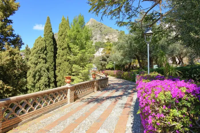 Framed Print : Taormina public gardens, Taormina, Sicily, Italy Framed Print : Taormina public gardens, Taormina, Sicily, Italy