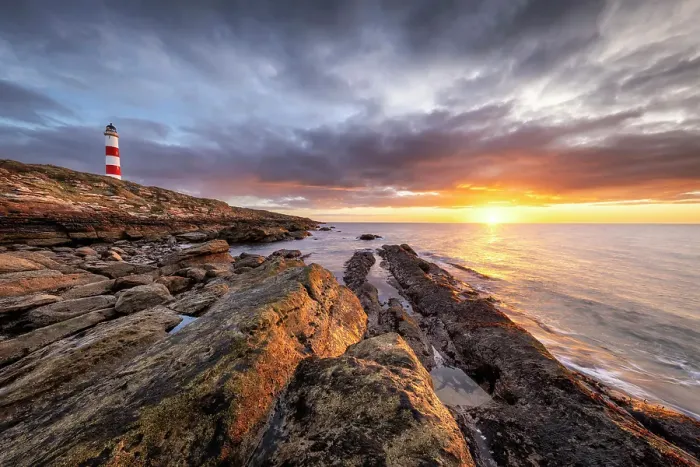 Framed Print : Tarbat Ness Lighthouse at sunrise, Moray Firth, Portmahomack, Highland, Scotland, April 2024 Framed Print : Tarbat Ness Lighthouse at sunrise, Moray Firth, Portmahomack, Highland, Scotland, April 2024