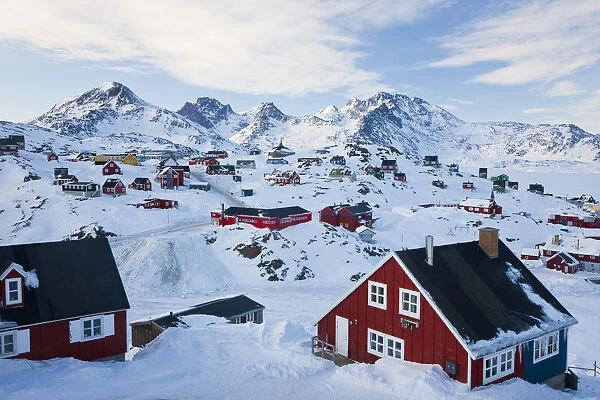 Tasiilaq, Greenland in winter