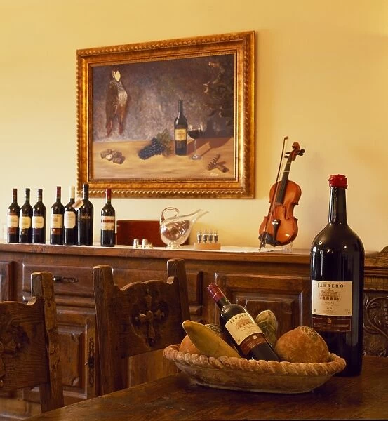 A tasting room at the family owned Vina Hermosa