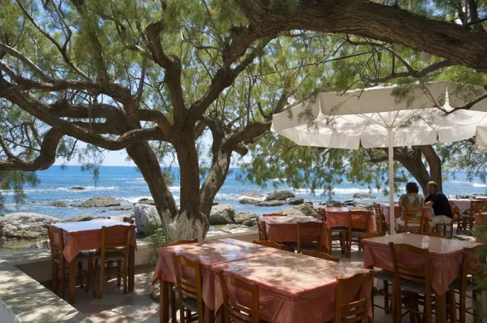 Framed Print : Tavern in Plakias, Crete, Greece