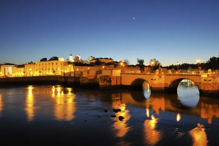 Framed Print : Tavira at sunset. Algarve, Portugal Framed Print : Tavira at sunset. Algarve, Portugal