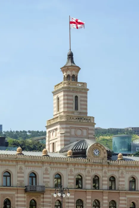 Framed Print : Tbilisi Town Hall on Freedom Square, Tbilisi (Tiflis), Georgia Framed Print : Tbilisi Town Hall on Freedom Square, Tbilisi (Tiflis), Georgia