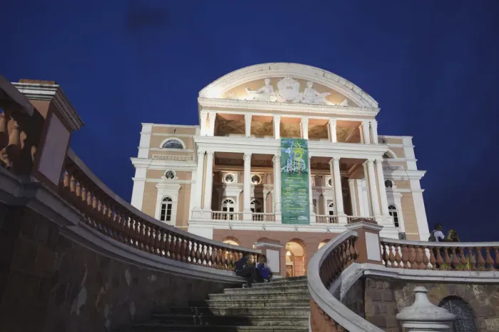 Framed Print : Teatro Amazonas (Opera House) at dusk, Manaus, Amazonas, Brazil Framed Print : Teatro Amazonas (Opera House) at dusk, Manaus, Amazonas, Brazil