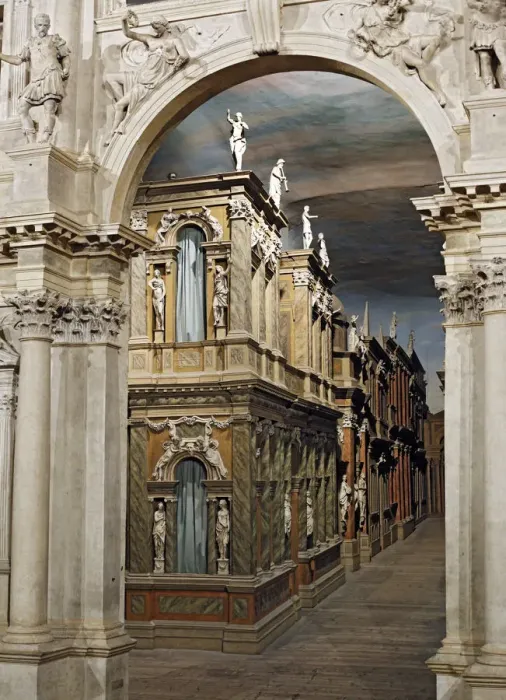 Framed Print : Teatro Olimpico (Olympic Theatre, 1580-1585 by Andrea Palladio), Vicenza, Veneto, Italy Framed Print : Teatro Olimpico (Olympic Theatre, 1580-1585 by Andrea Palladio), Vicenza, Veneto, Italy