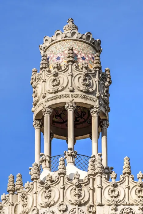 Framed Print : Tempietto located at the top of Casa Lleo Morera, Passeig de Gracia, Barcelona, Catalonia Framed Print : Tempietto located at the top of Casa Lleo Morera, Passeig de Gracia, Barcelona, Catalonia