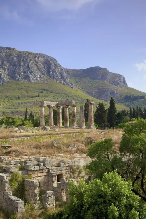Framed Print : Temple of Apollo, Corinth, The Peloponnese, Greece, Southern Europe Framed Print : Temple of Apollo, Corinth, The Peloponnese, Greece, Southern Europe
