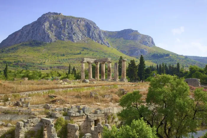 Framed Print : Temple of Apollo, Corinth, The Peloponnese, Greece, Southern Europe Framed Print : Temple of Apollo, Corinth, The Peloponnese, Greece, Southern Europe
